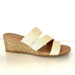Babbs - The Raffia Elastic 3 Band Espadrille in Natural