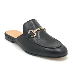 Bitmule - The Loafer Mule with Bit in Black