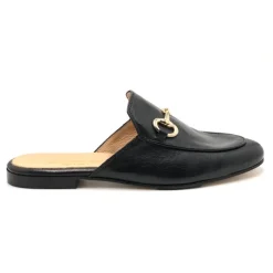 Bitmule - The Loafer Mule with Bit in Black