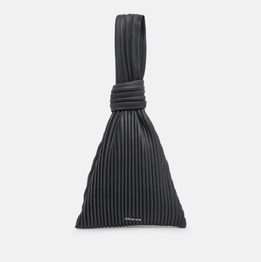The Accordian Wristlet in Black