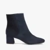 The Almond Toe Waterproof Dress Bootie in Navy