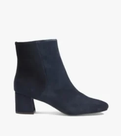 The Almond Toe Waterproof Dress Bootie in Navy