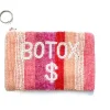 The Beaded Botox Money Pouch in Pink Ombre