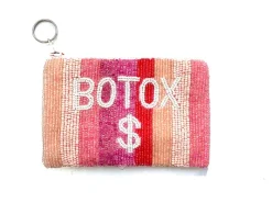 The Beaded Botox Money Pouch in Pink Ombre