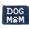 The Beaded Dog Mom Pouch in Navy White