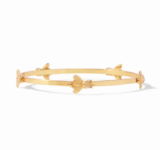 The Bee Bangle in Gold