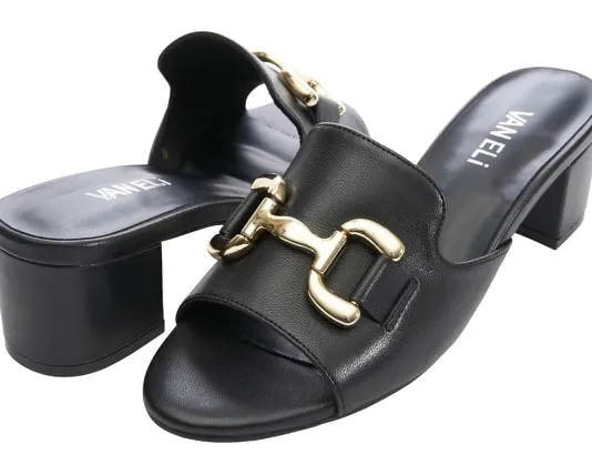 The Bit Slide Sandal in Black