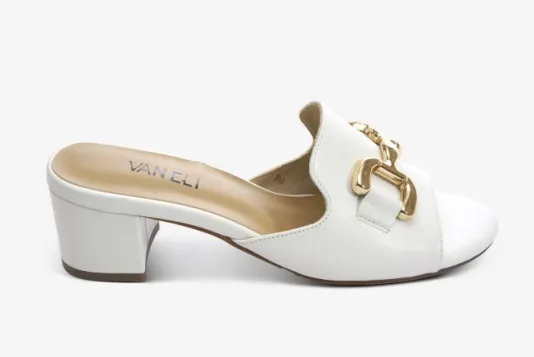 The Bit Slide Sandal in White