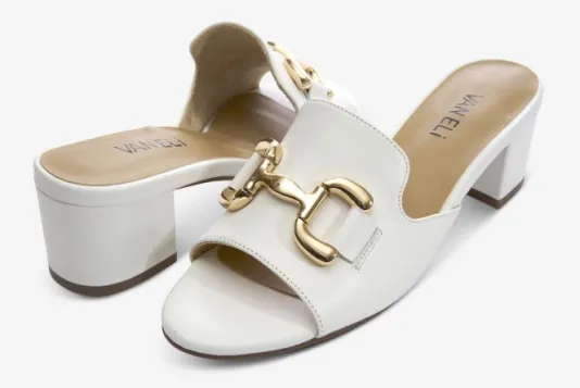The Bit Slide Sandal in White