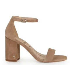 The Block Heel Dress Sandal in Oatmeal