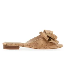 The Bow Slide Sandal in Cork