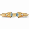 The Cannes Demi Cuff in Chalcedony Blue