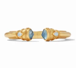 The Cannes Demi Cuff in Chalcedony Blue