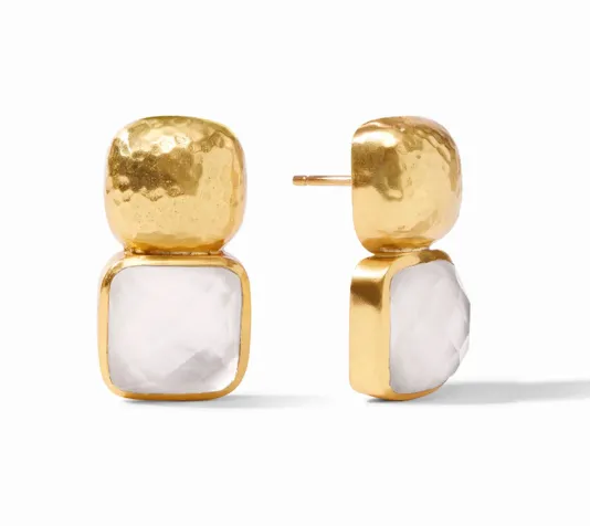 The Catalina Crystal Earring in Clear Crystal