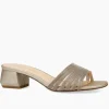 The Chain Slide Sandal in Platinum