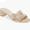 The Circle Slide Sandal in Gold