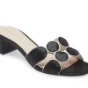 The Circle Slide Sandal in Black