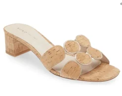 The Circle Slide Sandal in Cork