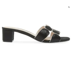 The Circle Slide Sandal in Black