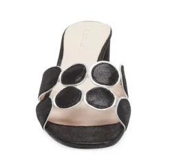 The Circle Slide Sandal in Black