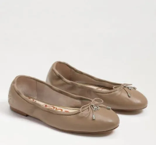 The Classic Ballet in Soft Beige Leather