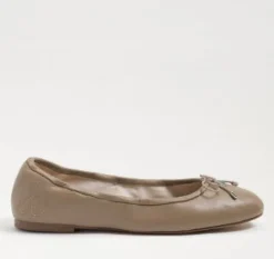 The Classic Ballet in Soft Beige Leather