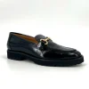 The Classic Bit Lug Loafer in Black Patent