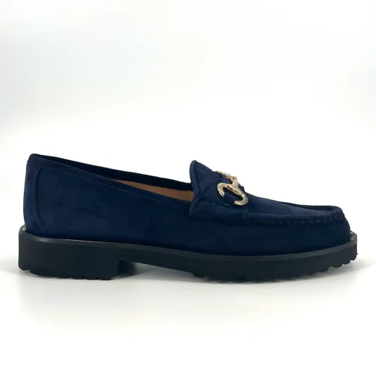 The Classic Bit Lug Loafer in Navy