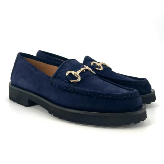 The Classic Bit Lug Loafer in Navy