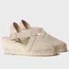 The Classic Closed Toe Espadrille in Stone