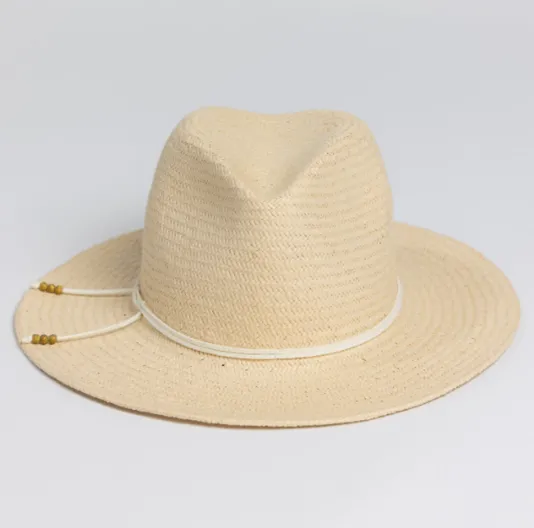 The Classic Travel Packable Hat in Natural White