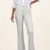 The Coated Crop Flare in Light Silver