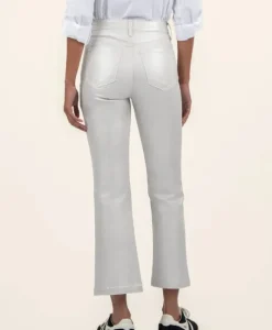 The Coated Crop Flare in Light Silver