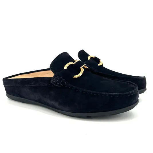 The Comfort Bit Mule in Navy