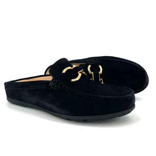 The Comfort Bit Mule in Navy