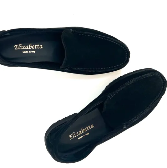 The Cozy Lined Loafer in Black
