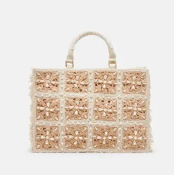 The Crochet Tote in Natural Pearl