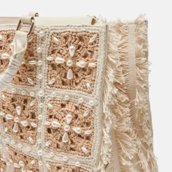 The Crochet Tote in Natural Pearl