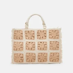 The Crochet Tote in Natural Pearl