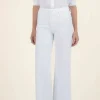 The Crop Wide Leg in White