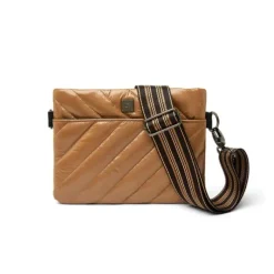 The Diagonal Bum Bag 2.0 in Caramel