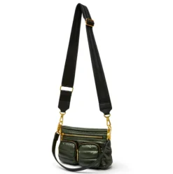 The Double Trouble Crossbody in Pearl Olive