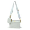 The Downtown Crossbody in White Raffia