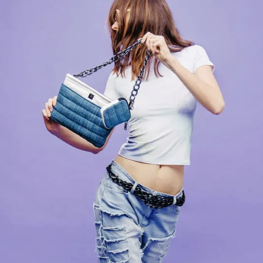 The Downtown Crossbody in Denim