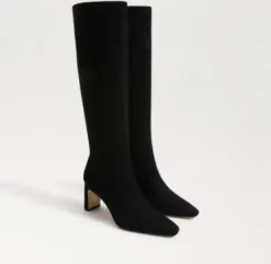 The Dress Tall Boot in Black Suede