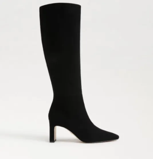 The Dress Tall Boot in Black Suede