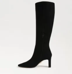The Dress Tall Boot in Black Suede