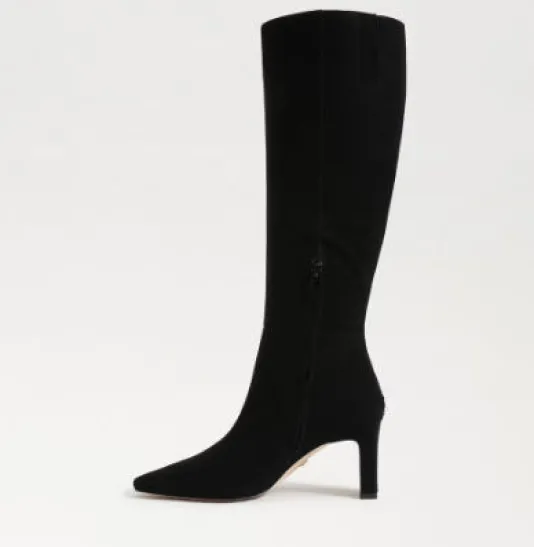 The Dress Tall Boot in Black Suede