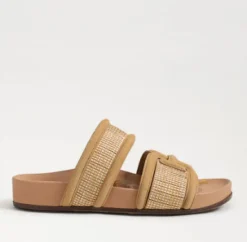 The Dual Band Footbed Sandal in Sand