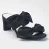 The Dual Bow Slide in Black